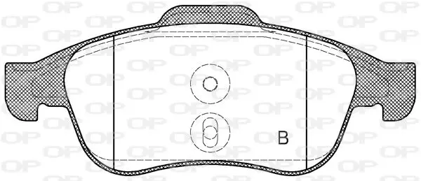 Handler.Part Brake pad set, disc brake OPEN PARTS BPA124810 2