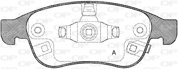 Handler.Part Brake pad set, disc brake OPEN PARTS BPA124812 1