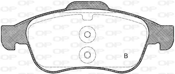 Handler.Part Brake pad set, disc brake OPEN PARTS BPA124812 2