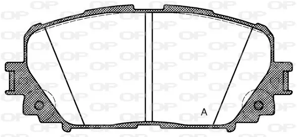 Handler.Part Brake pad set, disc brake OPEN PARTS BPA125800 1