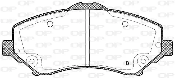 Handler.Part Brake pad set, disc brake OPEN PARTS BPA125902 2