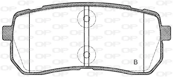 Handler.Part Brake pad set, disc brake OPEN PARTS BPA128802 2