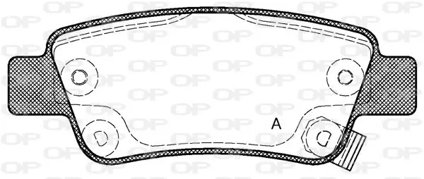 Handler.Part Brake pad set, disc brake OPEN PARTS BPA129002 1