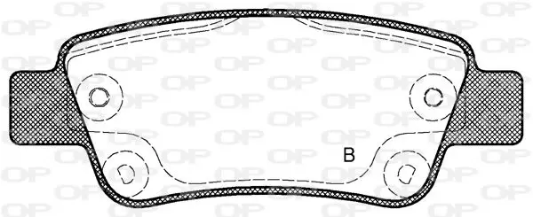 Handler.Part Brake pad set, disc brake OPEN PARTS BPA129002 2