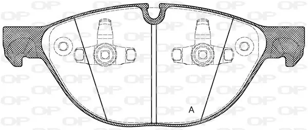 Handler.Part Brake pad set, disc brake OPEN PARTS BPA129800 1