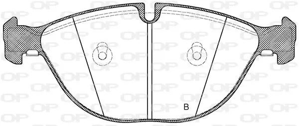 Handler.Part Brake pad set, disc brake OPEN PARTS BPA129800 2