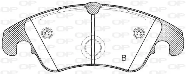 Handler.Part Brake pad set, disc brake OPEN PARTS BPA130410 2