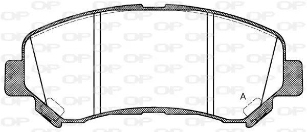 Handler.Part Brake pad set, disc brake OPEN PARTS BPA131800 1