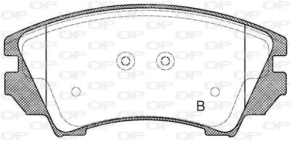 Handler.Part Brake pad set, disc brake OPEN PARTS BPA137512 2