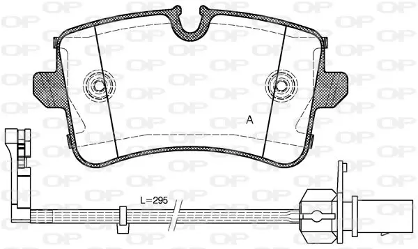 Handler.Part Brake pad set, disc brake OPEN PARTS BPA134310 1