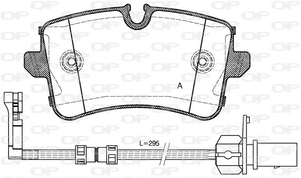 Handler.Part Brake pad set, disc brake OPEN PARTS BPA134320 1