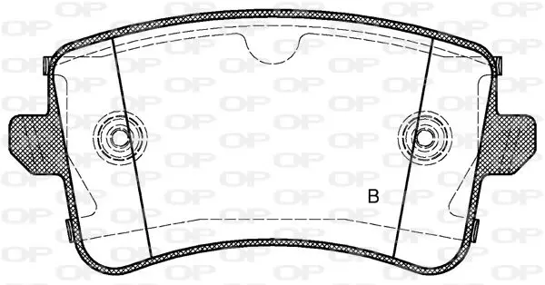 Handler.Part Brake pad set, disc brake OPEN PARTS BPA134320 2