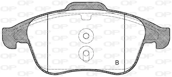 Handler.Part Brake pad set, disc brake OPEN PARTS BPA135010 2