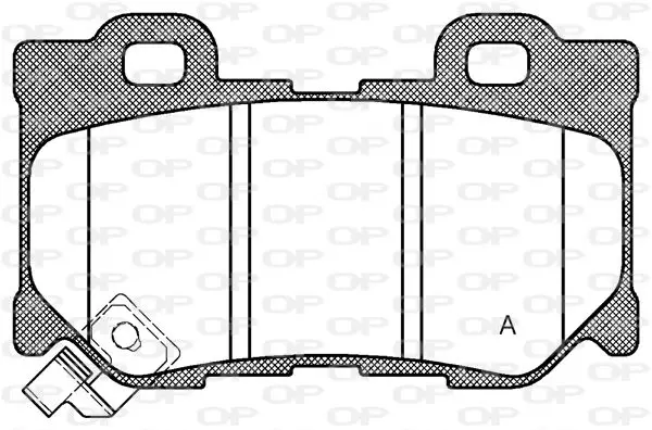 Handler.Part Brake pad set, disc brake OPEN PARTS BPA136501 1