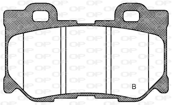 Handler.Part Brake pad set, disc brake OPEN PARTS BPA136501 2