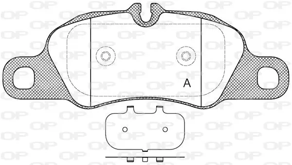 Handler.Part Brake pad set, disc brake OPEN PARTS BPA136600 1