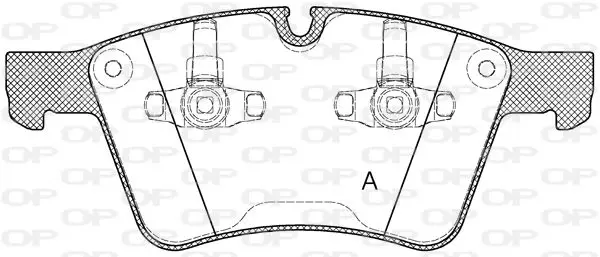 Handler.Part Brake pad set, disc brake OPEN PARTS BPA137000 1