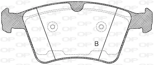 Handler.Part Brake pad set, disc brake OPEN PARTS BPA137000 2