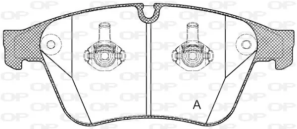 Handler.Part Brake pad set, disc brake OPEN PARTS BPA137100 1