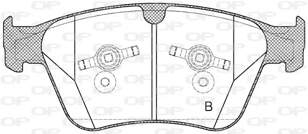 Handler.Part Brake pad set, disc brake OPEN PARTS BPA137100 2