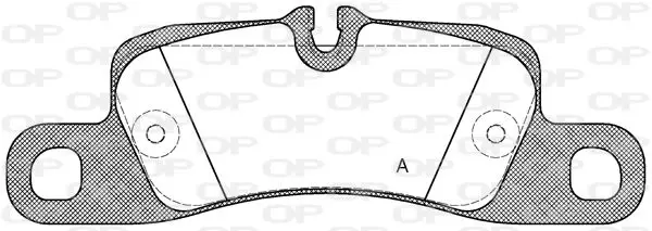 Handler.Part Brake pad set, disc brake OPEN PARTS BPA137900 1