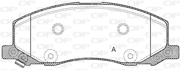 Handler.Part Brake pad set, disc brake OPEN PARTS BPA138602 1