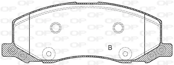 Handler.Part Brake pad set, disc brake OPEN PARTS BPA138602 2