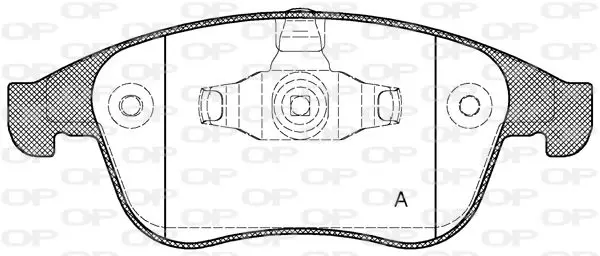 Handler.Part Brake pad set, disc brake OPEN PARTS BPA138900 1