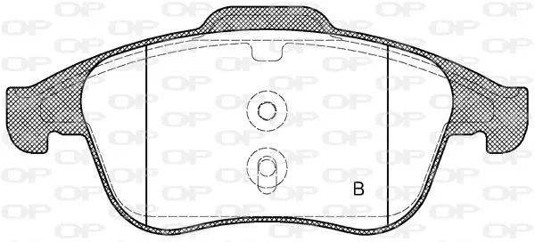 Handler.Part Brake pad set, disc brake OPEN PARTS BPA138900 2