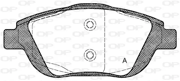 Handler.Part Brake pad set, disc brake OPEN PARTS BPA139200 1