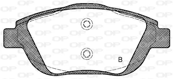 Handler.Part Brake pad set, disc brake OPEN PARTS BPA139200 2