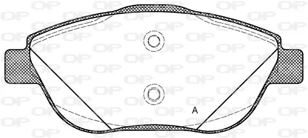 Handler.Part Brake pad set, disc brake OPEN PARTS BPA139210 1