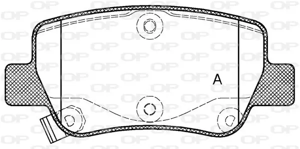 Handler.Part Brake pad set, disc brake OPEN PARTS BPA140302 1