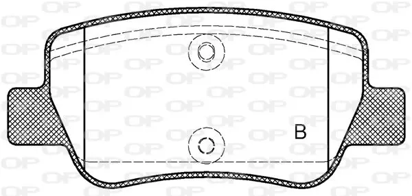 Handler.Part Brake pad set, disc brake OPEN PARTS BPA140302 2