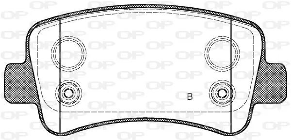 Handler.Part Brake pad set, disc brake OPEN PARTS BPA140700 2