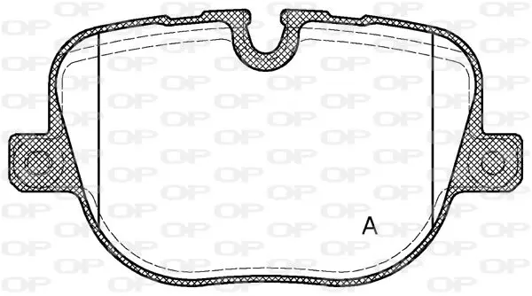 Handler.Part Brake pad set, disc brake OPEN PARTS BPA140800 1