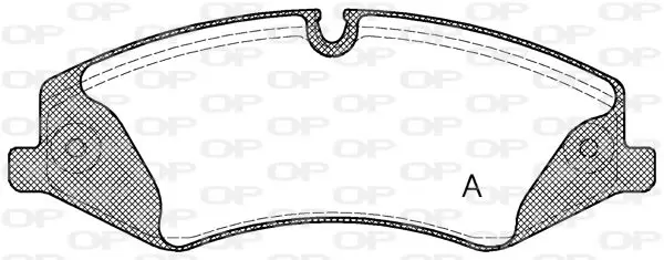 Handler.Part Brake pad set, disc brake OPEN PARTS BPA140900 1