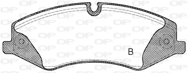 Handler.Part Brake pad set, disc brake OPEN PARTS BPA140900 2