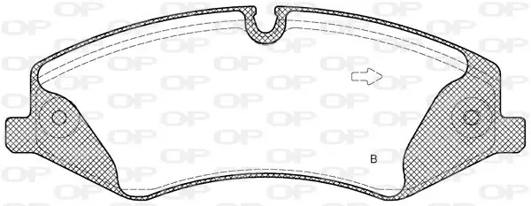 Handler.Part Brake pad set, disc brake OPEN PARTS BPA140910 2