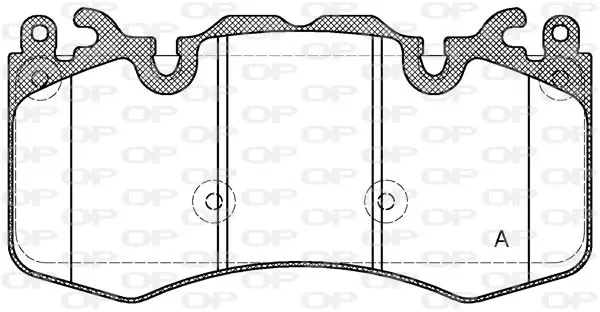 Handler.Part Brake pad set, disc brake OPEN PARTS BPA141000 1