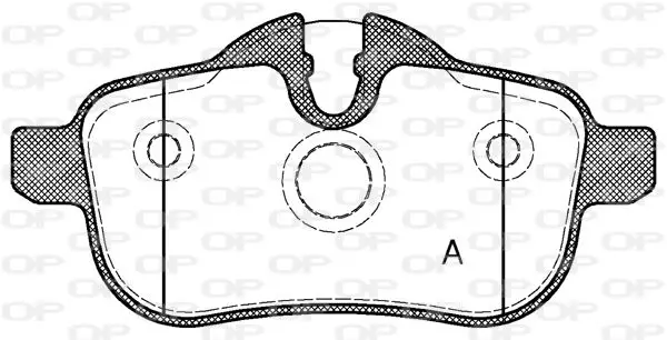 Handler.Part Brake pad set, disc brake OPEN PARTS BPA141700 1