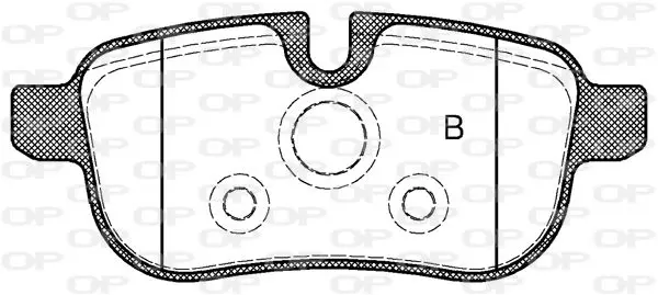 Handler.Part Brake pad set, disc brake OPEN PARTS BPA141700 2