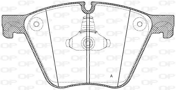 Handler.Part Brake pad set, disc brake OPEN PARTS BPA141900 1