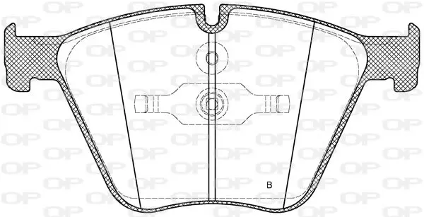 Handler.Part Brake pad set, disc brake OPEN PARTS BPA141900 2