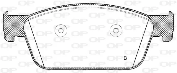 Handler.Part Brake pad set, disc brake OPEN PARTS BPA144001 2