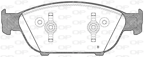 Handler.Part Brake pad set, disc brake OPEN PARTS BPA144112 2