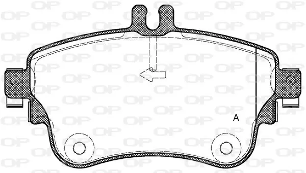 Handler.Part Brake pad set, disc brake OPEN PARTS BPA148708 1