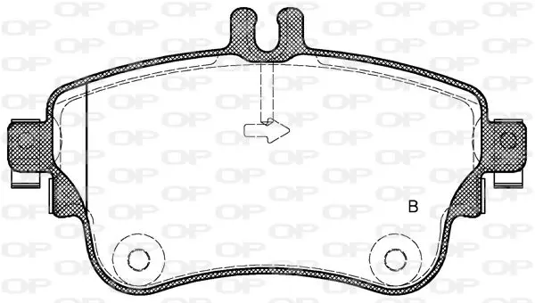 Handler.Part Brake pad set, disc brake OPEN PARTS BPA148708 2