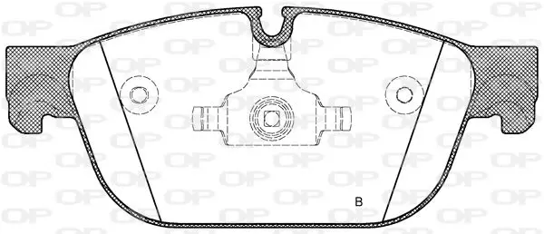 Handler.Part Brake pad set, disc brake OPEN PARTS BPA145101 2