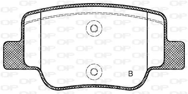 Handler.Part Brake pad set, disc brake OPEN PARTS BPA145202 2